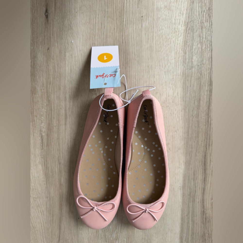 Girl’s Cat & Jack - Pink ballet flats - NWT - Picture 2 of 7